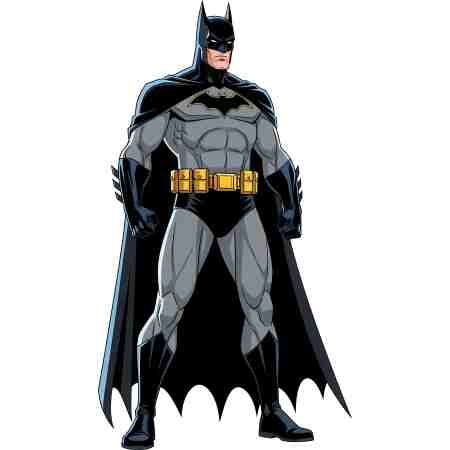 Batman life-size cardboard cutout standee for superhero parties and events