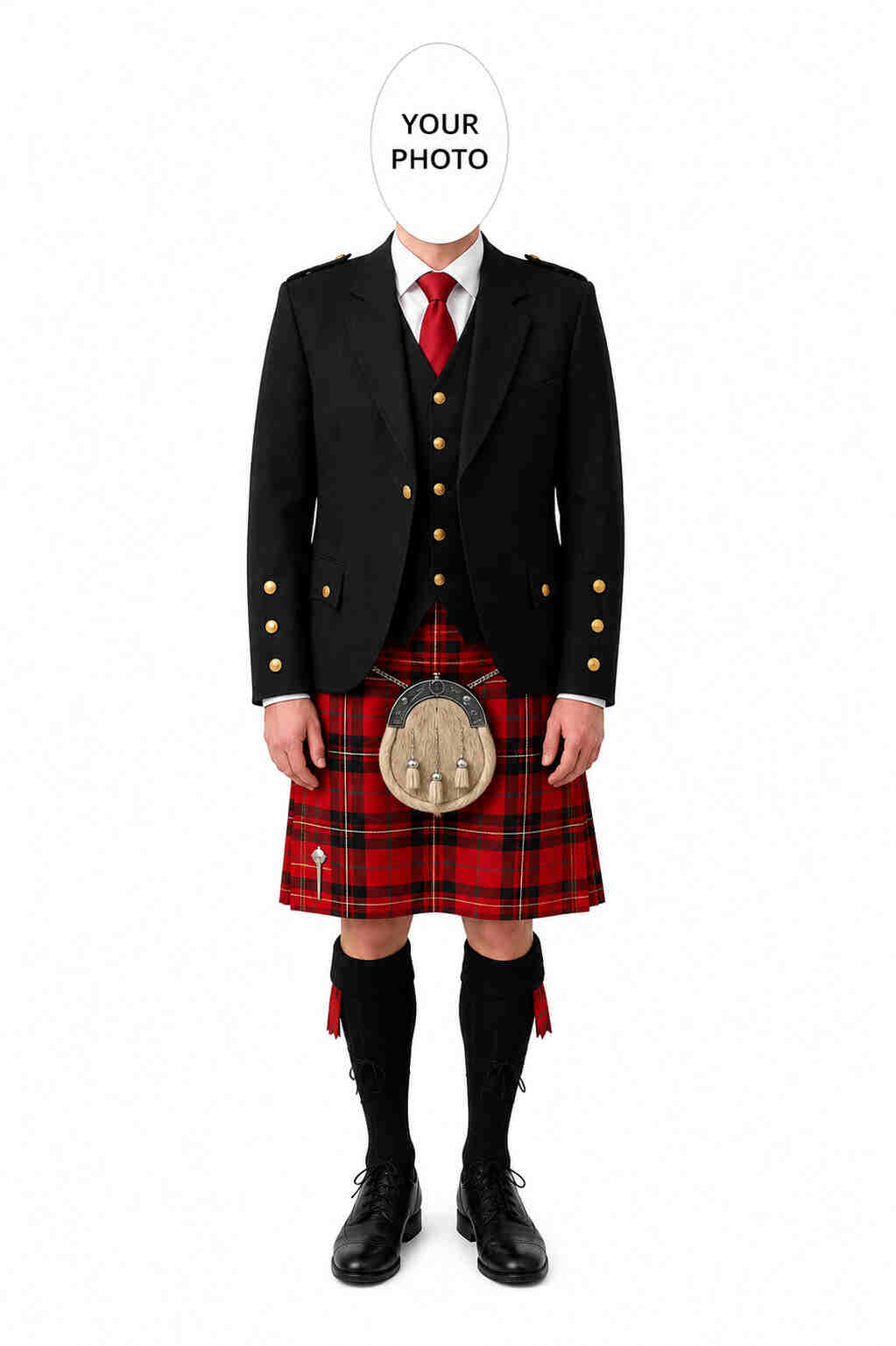 Scottish Kilt Face Swap Cutout | Personalised Photo Cutout UK - Image 3